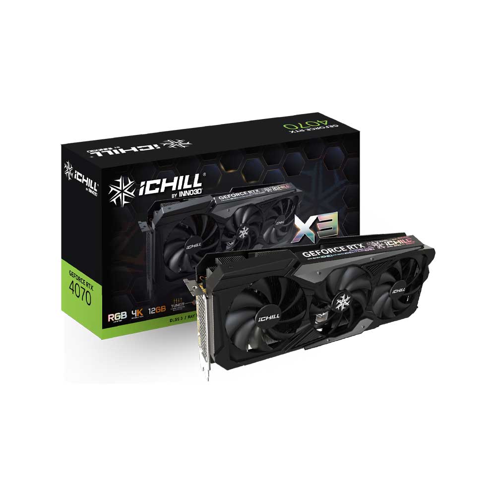 Inno3d GeForce Rtx 4070 Ichill X3 12Gb Graphics Card (C40703-126XX-186148H)
