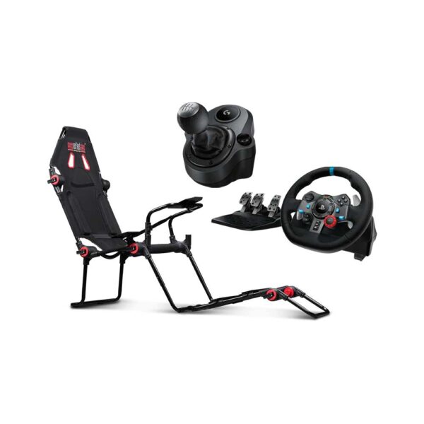 Logitech G29 Racing Wheel With Shifter & Next Level F-Gt Lite Racing Cockpit Combo