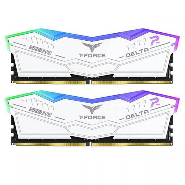 Teamgroup-T-Force-Delta-Rgb-32Gb-16Gbx2-Ddr5-6400MHz-Desktop-Ram-White-1