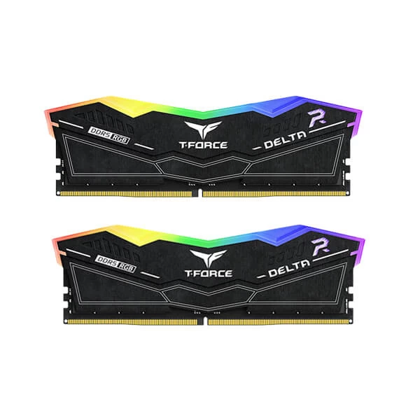 Teamgroup T-Force Delta Rgb 64Gb (32Gbx2) Ddr5 6000MHz Desktop Ram (Black) (FF3D564G6000HC38ADC01)