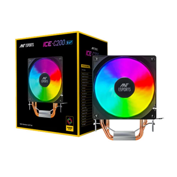 Ant Esports ICE-C200 V2 120mm CPU Air Cooler-1