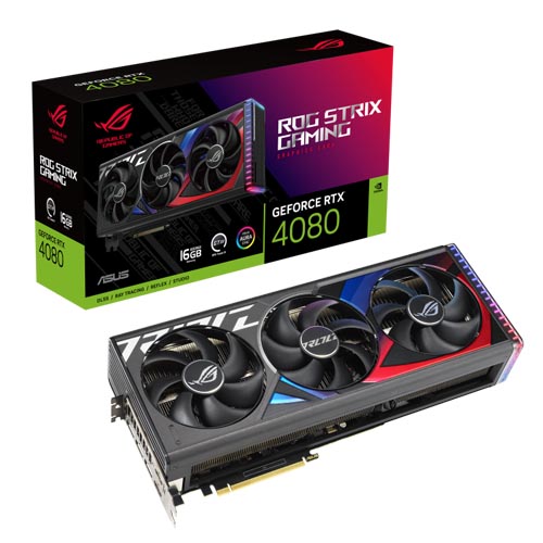 Asus Rog Strix GeForce Rtx 4080 16Gb Gddr6X Graphics Card (ROG-STRIX-RTX4080-16G-GAMING)