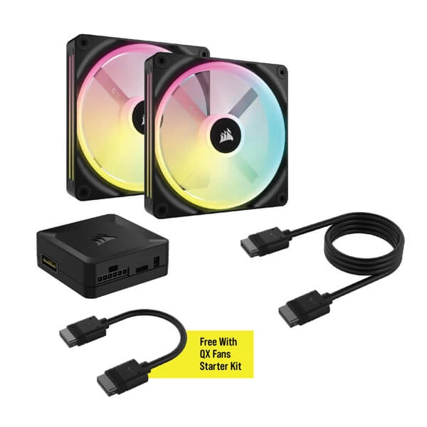 Corsair-Icue-Link-QX140-RGB-140mm-Pwm-Magnetic-Dome-Bearing-Cabinet-Fan-2
