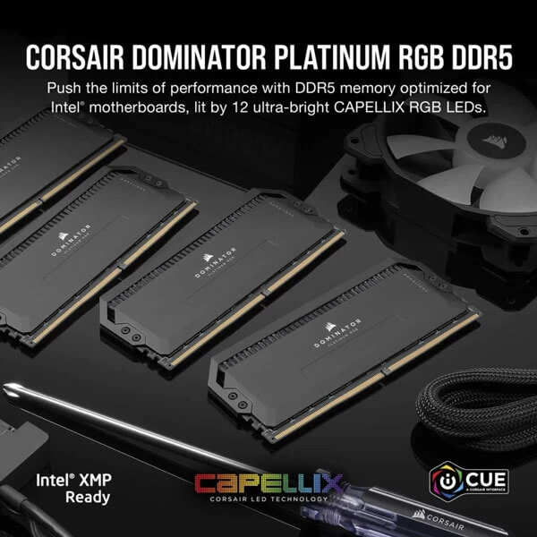 Corsair Platinum Rgb Ddr5 64Gb (32GBx2) 6800MHz Ram Black-2