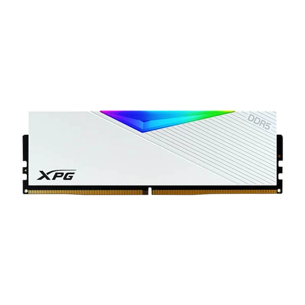 Adata Xpg Lancer 16Gb Rgb Series (16Gbx1) Ddr5 6000Mhz Desktop Ram (White) (AX5U6000C3016G-CLARWH)