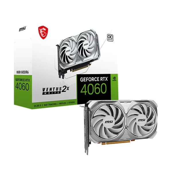 MSI RTX 4060 Ventus 2X White OC 8GB Graphics Card-1