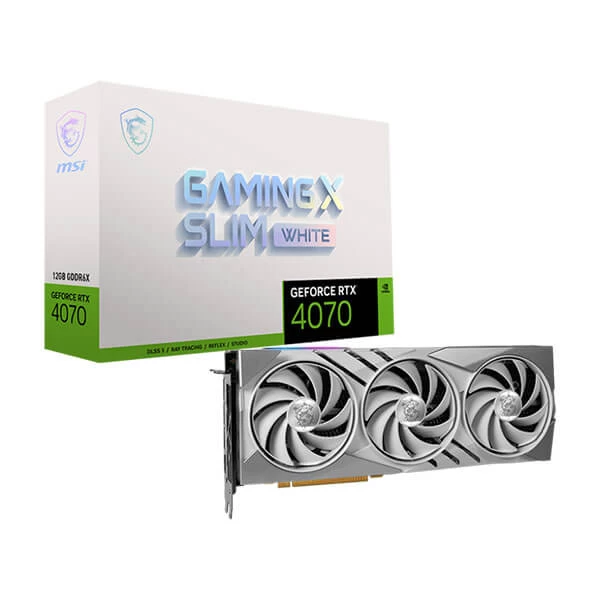 MSI RTX 4070 Gaming X Slim White 12GB Graphics Card