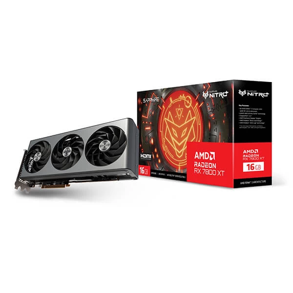 Sapphire Nitro+ Amd Radeon Rx 7800 Xt Oc 16Gb Graphics Card (11330-01-20G)