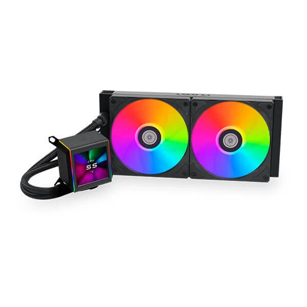 Lian Li Galahad II Lcd Argb 280mm Cpu Liquid Cooler (Black) (G89-GA2ALCD28B-IN)