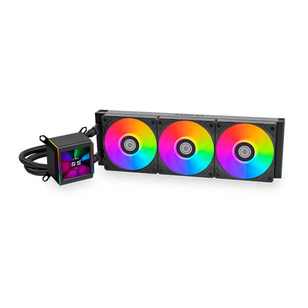 Lian Li Galahad II Lcd Argb 360mm Cpu Liquid Cooler (Black) (G89-GA2ALCD36B-IN)