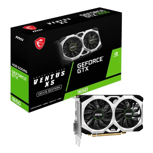 Msi Gtx 1650 D6 Ventus Xs OcV3 4Gb Graphics Card (GTX-1650-D6-VENTUS-XS-OCV3)