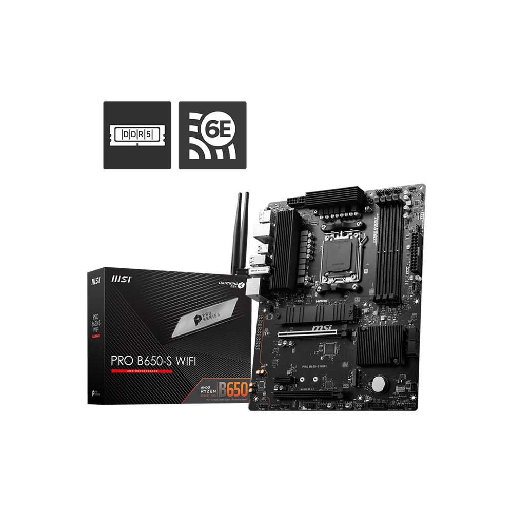 Msi Pro B650-S Wifi Am5 Atx Motherboard (PRO-B650-S-WIFI)