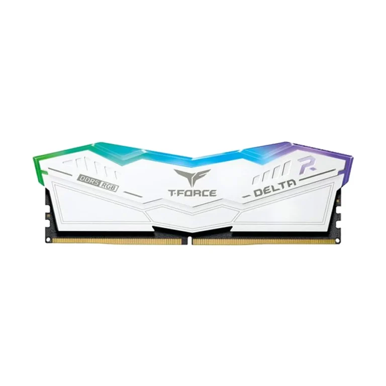 TeamGroup Delta Rgb 32Gb Ddr5 6000Mhz Gaming Desktop Ram White (FF4D532G6000HC38A01)