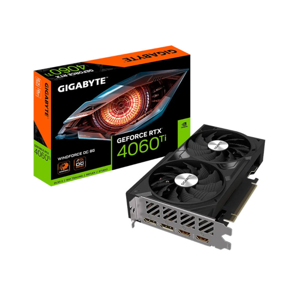 Gigabyte Rtx 4060 Ti Windforce Oc 8Gb Gddr6 Graphics Card (GV-N406TWF2OC-8GD)