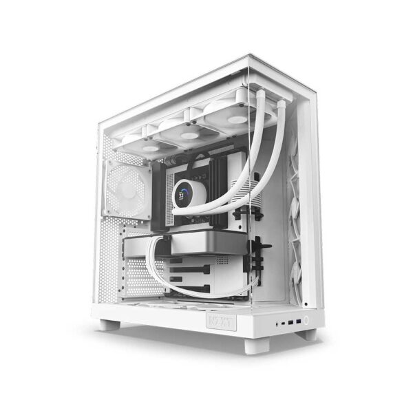 Nzxt H6 Flow Atx Mid Tower Cabinet Matte White (CC-H61FW-01)