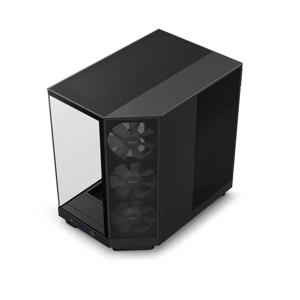 NZXT H6 Flow ATX Mid-Tower Case with Dual Chamber Black CC-H61FB