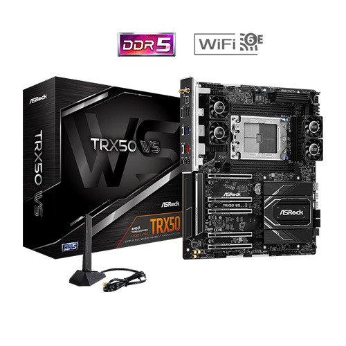 AsRock TRX50 WS Amd Ryzen 7000 Eatx DDR5 sTR5 Threadripper Motherboard