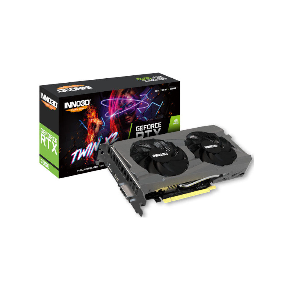 Inno3D GeForce Rtx 3050 Twin X2 8Gb Gddr6 Graphics Card (N30502-08D6-1711VA41)