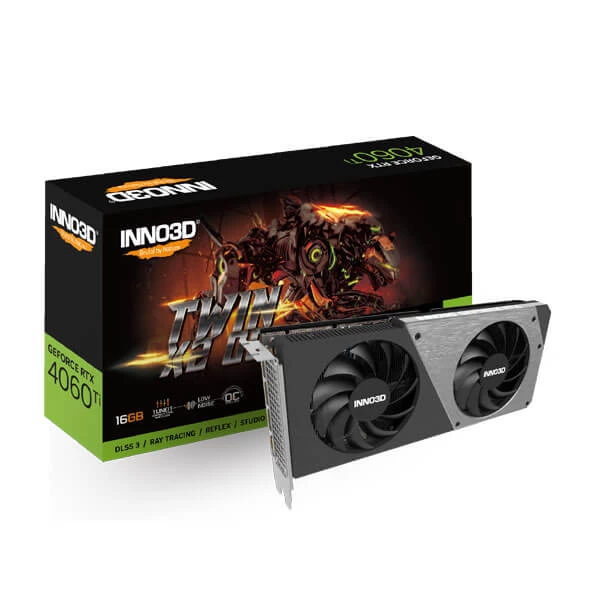 Inno3d Rtx 4060 Ti Twin X2 Oc 16Gb Gaming Graphics Card (N406T2-16D6X-178055N)