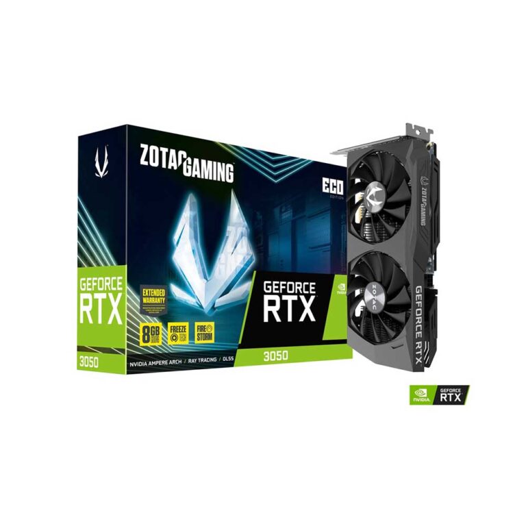 Zotac GeForce Rtx 3050 Eco 8Gb Gddr6 Graphics Card (ZT-A30500K-10M)