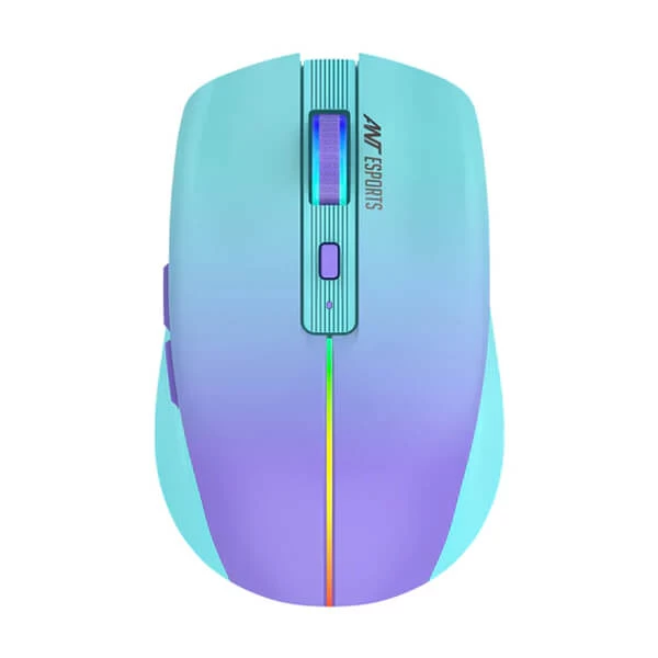 Ant Esports GM400W Rgb Wireless Gaming Mouse Sea Blue