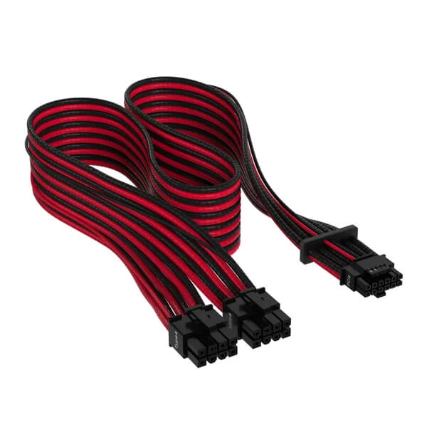 Corsair Premium Individually Sleeved 12+4pin 600W PCIe 5.0 12VHPWR Type-4 PSU Power Cable (Black/Red)