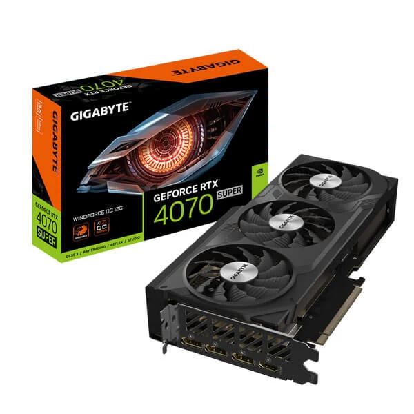 Gigabyte Rtx 4070 Super Windforce Oc 12Gb Gaming Graphics Card (GV-N407SWF3OC-12GD)