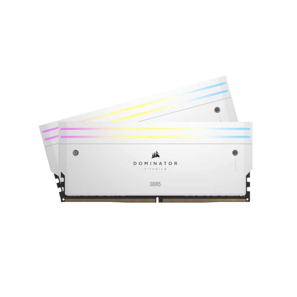 Corsair Dominator Titanium Rgb 32Gb (2X16Gb) Ddr5 7200Mhz C34 Desktop Ram White (CMP32GX5M2X7200C34W)