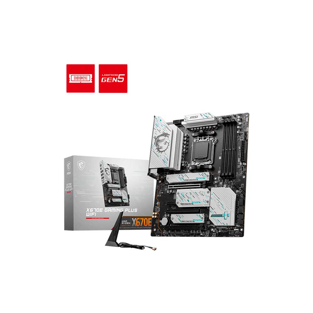 Msi X670E Gaming Plus Wifi Am5 Atx Motherboard