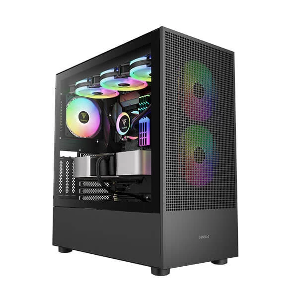 Gamdias Talos E3 Mesh Elite Argb E-Atx Mid Tower Cabinet (Black) (TALOS-E3-MESH-ELITE)