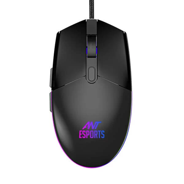 Ant Esports GM60 Wired Gaming Mouse (Black) (GM60)