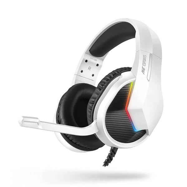 Ant Esports H1100 Pro Auto Rgb Gaming Headset (White) (H1100-PRO-AUTO-RGB-WHITE)