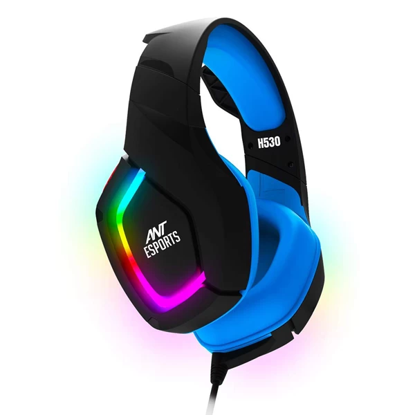Ant Esports H530 Pro Rgb Gaming Headset (Black-Blue) (H530-BLUE)
