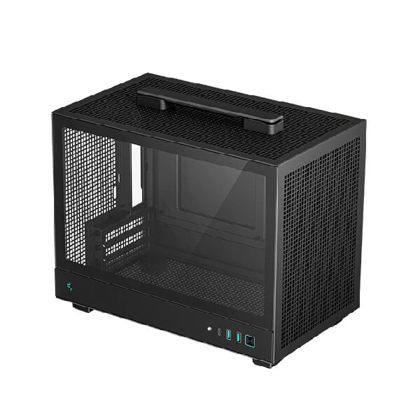 DeepCool CH160 Wh Mini-Itx Mini Tower Cabinet (Black) (R-CH160-BKNGI0-G-1)