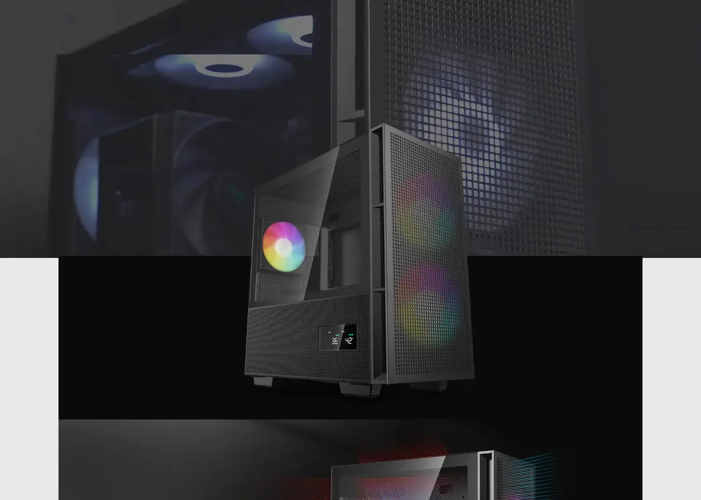 Deepcool CH360 Digital Argb M Atx Mini Tower Cabinet Black