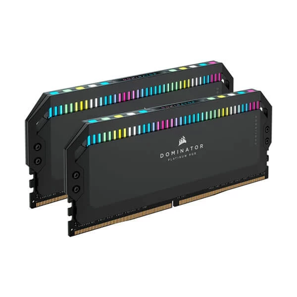 Corsair Dominator Platinum Rgb Ddr5 64Gb (32Gbx2) 6000Mhz Desktop Ram (Black) (CMT64GX5M2B6000C40)