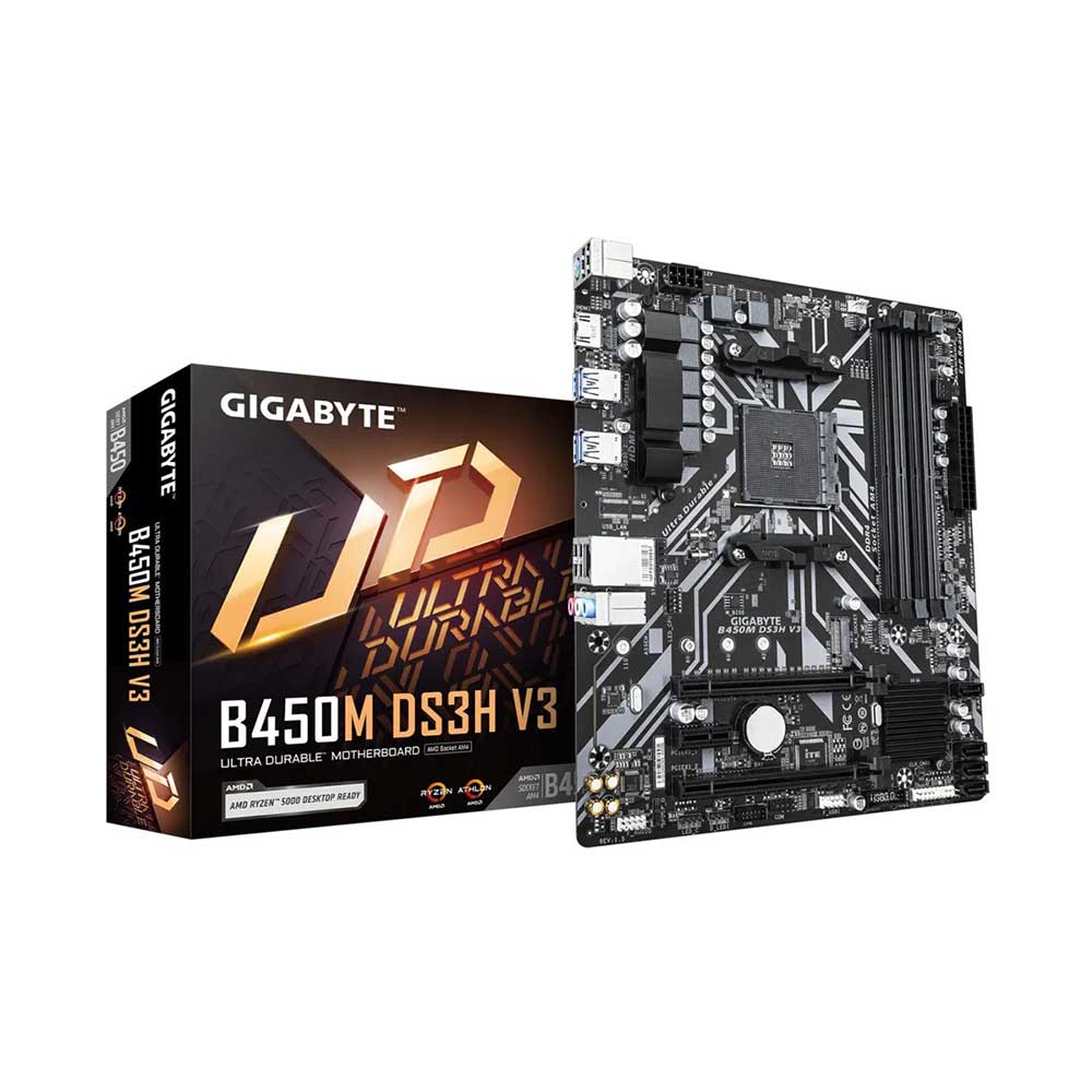 Gigabyte B450M Ds3H V3 AM4 Micro ATX Motherboard PC Studio