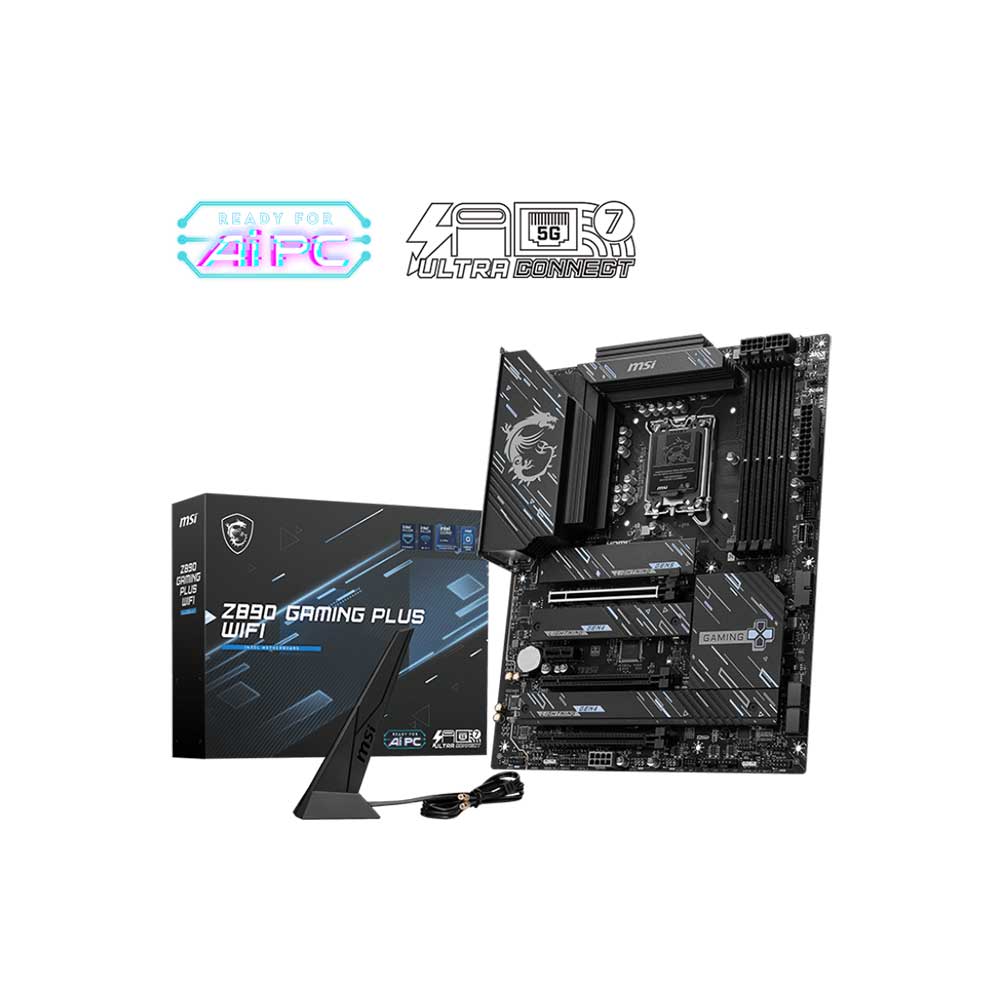 Msi Z890 Gaming Plus WiFi LGA1851 ATX Motherboard - Green Apple Compunet