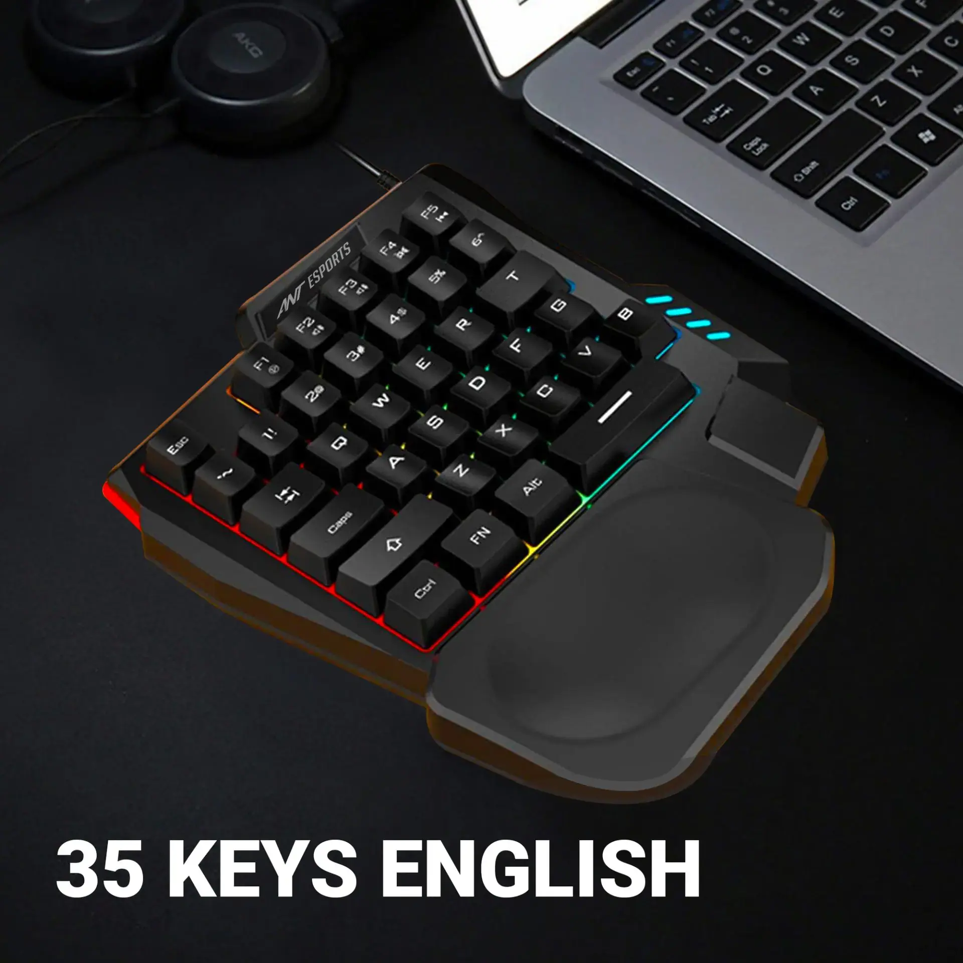 Ant Esports MK1001 One Handed Rgb Gaming Keyboard |PC Studio