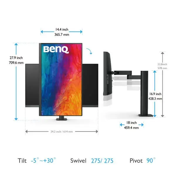 Benq PD2705UA 27 Inch 4K Uhd Designer Monitor | PC Studio