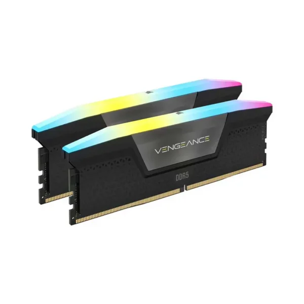 Corsair Vengeance RGB 96GB (2x48GB) DDR5 5200MT/s CL38 Desktop RAM Black (CMH96GX5M2B5200C38)