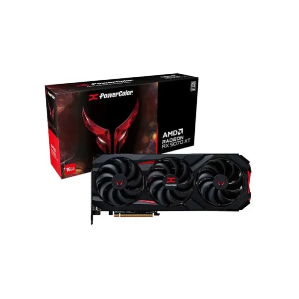 PowerColor Red Devil AMD Radeon RX 9070 XT 16GB GDDR6 Graphics Card (RX9070XT 16G-E/OC)