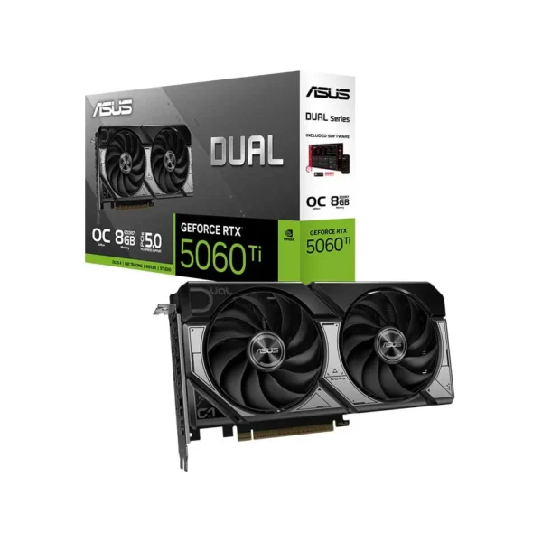 Asus Dual RTX 5060 Ti 8GB GDDR7 OC Edition Graphics Card
