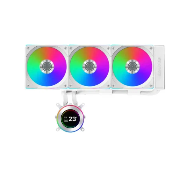 Lian Li Hydroshift II LCD-C 360CL 360mm CPU Liquid Cooler White (GHS2LCD36RW)