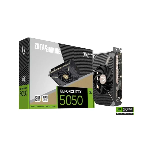 ZOTAC RTX 5050 Solo 8GB GDDR6 Graphics Card (ZT-B50500G-10L)