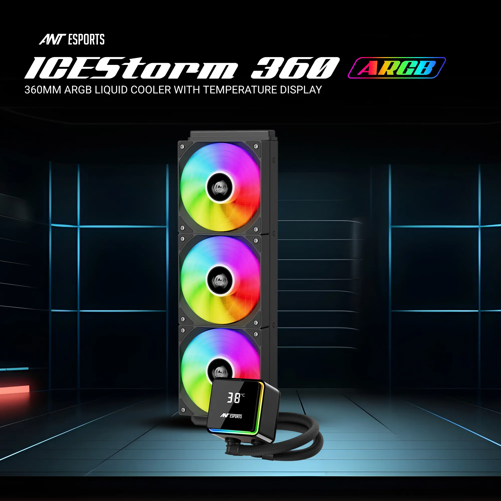 Ant-Esports-ICEStorm-360-360mm-ARGB-AIO-Liquid-Cooler-Black-Feature-1.webp