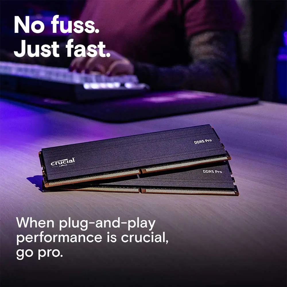 Crucial Pro 32GB DDR5 5600Mhz UDIMM Desktop RAM | PC Studio