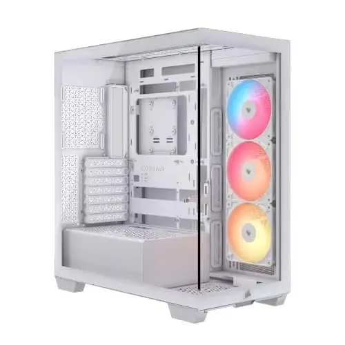 Corsair-3500X-RS-R-ARGB-White-E-ATX-Mid-Tower-Cabnet-1 | PC Studio Corsair 3500X RS-R ARGB White E-ATX Mid Tower Cabinet (CC-9011323-WW)