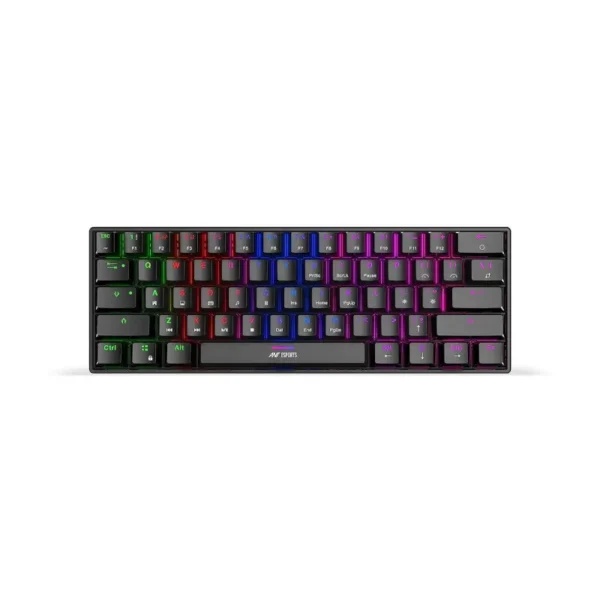 Ant esports mk1300 v2 mini mechanical rgb gaming keyboard with blue switches black -01 Ant esports mk1300 v2 mini mechanical rgb gaming keyboard with blue switches – black