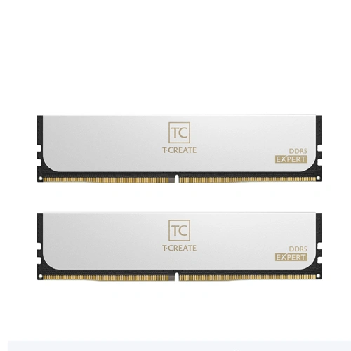Teamgroup t-create expert ddr5 white 32gb 16gb x 2 6000mhz cl38 ram -01 Teamgroup t-create expert ddr5 white 32gb (16gb x 2) 6000mhz cl38 ram